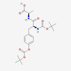 molecular formula C22H32N2O8 B8057891 Boc-Tyr(Boc)-D-Ala-OH 