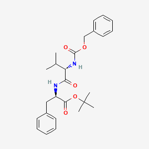 tert-butyl (2R)-2-[[(2S)-3-methyl-2-(phenylmethoxycarbonylamino)butanoyl]amino]-3-phenylpropanoate