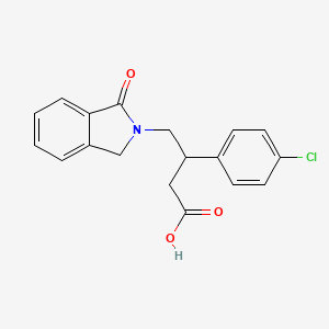 3-(4-chlorophenyl)-4-(3-oxo-1H-isoindol-2-yl)butanoic acid