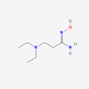 molecular formula C7H17N3O B8058041 3-Diethylamino-n-hydroxy-propanamidine 