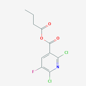 molecular formula C10H8Cl2FNO3 B8058096 Ethyl 2,6-dichloro-5-fluoronicotinoyl acetate 