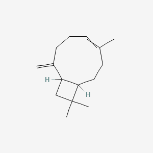 molecular formula C15H24 B8058133 Bicyclo[7.2.0]undec-4-ene, 4,11,11-trimethyl-8-methylene-, (1S,4E,9R)- 