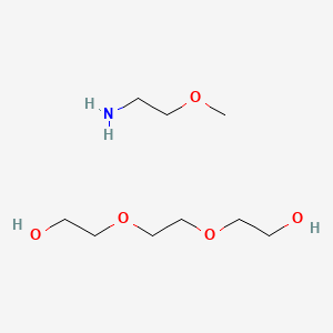 molecular formula C9H23NO5 B8058305 2-[2-(2-Hydroxyethoxy)ethoxy]ethanol;2-methoxyethanamine 