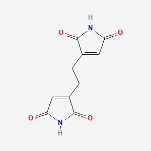molecular formula C10H8N2O4 B8058329 3,3'-(Ethane-1,2-diyl)bis(1H-pyrrole-2,5-dione) 