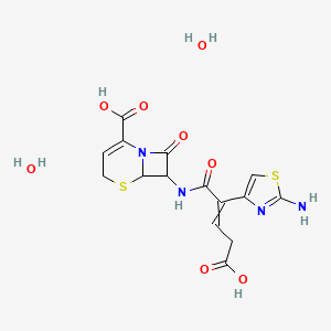 molecular formula C15H18N4O8S2 B8058405 Sch-39720 dihydrate 