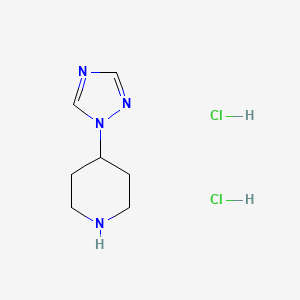 molecular formula C7H14Cl2N4 B8058443 4-(1H-1,2,4-triazol-1-yl)piperidine dihydrochloride 