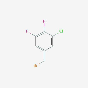 molecular formula C7H4BrClF2 B8058464 5-(Bromomethyl)-1-chloro-2,3-difluorobenzene 
