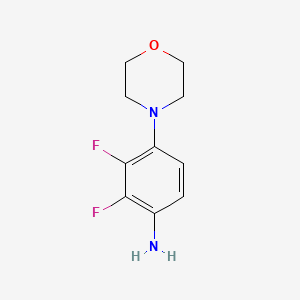 molecular formula C10H12F2N2O B8058473 2,3-Difluoro-4-morpholin-4-ylaniline 