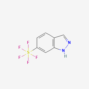molecular formula C7H5F5N2S B8058486 6-(Pentafluorosulfanyl)-1H-indazole 