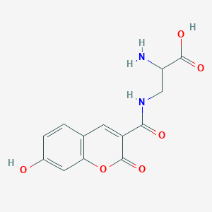 2-Amino-3-[(7-hydroxy-2-oxochromene-3-carbonyl)amino]propanoic acid