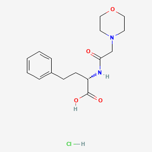 molecular formula C16H23ClN2O4 B8058558 alphaS-[[2-(4-morpholinyl)acetyl]amino]-benzenebutanoicacid,monohydrochloride 