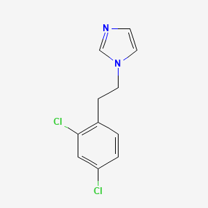 molecular formula C11H10Cl2N2 B8058611 1-[2-(2,4-Dichlorophenyl)ethyl]-1H-imidazole CAS No. 61019-61-2