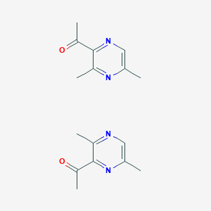 molecular formula C16H20N4O2 B8058649 2-Acetyl-3,5(6)-dimethylpyrazine,mixtureofisomers 