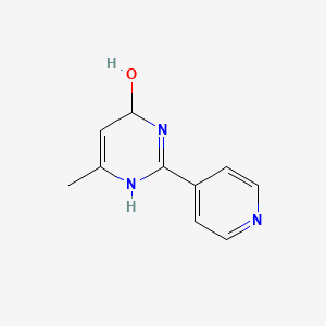 molecular formula C10H11N3O B8058683 6-Methyl-2-pyridin-4-yl-1,4-dihydropyrimidin-4-ol 