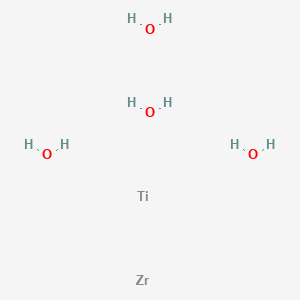molecular formula H8O4TiZ B080587 钛；锆；四水合物 CAS No. 12036-70-3