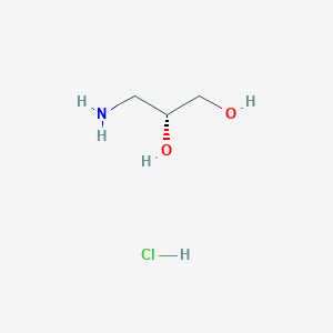 molecular formula C3H10ClNO2 B8058745 (R)-3-aminopropane-1,2-diol hydrochloride 