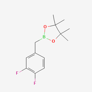 molecular formula C13H17BF2O2 B8058772 2-(3,4-Difluorobenzyl)-4,4,5,5-tetramethyl-1,3,2-dioxaborolane 