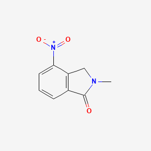 molecular formula C9H8N2O3 B8058817 2-甲基-4-硝基异吲哚啉-1-酮 