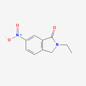 molecular formula C10H10N2O3 B8058822 2-ethyl-6-nitro-2,3-dihydro-1H-isoindol-1-one 