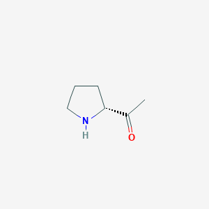 molecular formula C6H11NO B8058841 (R)-2-Acetyl-pyrrolidine 