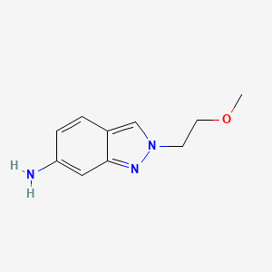 molecular formula C10H13N3O B8058878 2-(2-methoxyethyl)-2H-indazol-6-amine 
