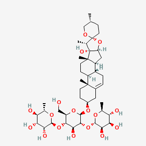 molecular formula C45H72O17 B8058909 Pennogenin 3-O-beta-chacotrioside CAS No. 65607-37-6
