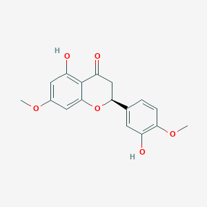 molecular formula C17H16O6 B8058916 4H-1-Benzopyran-4-one, 2,3-dihydro-5-hydroxy-2-(3-hydroxy-4-methoxyphenyl)-7-methoxy-, (2S)- 