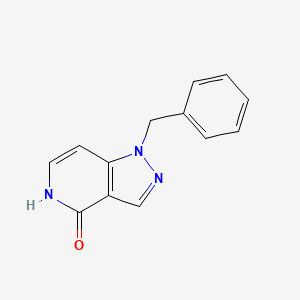 molecular formula C13H11N3O B8058962 1-Benzyl-1h,4h,5h-pyrazolo[4,3-c]pyridin-4-one 