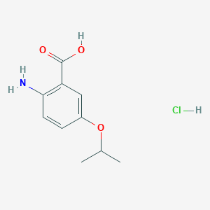 molecular formula C10H14ClNO3 B8058980 2-Amino-5-isopropoxybenzoic acid hydrochloride 