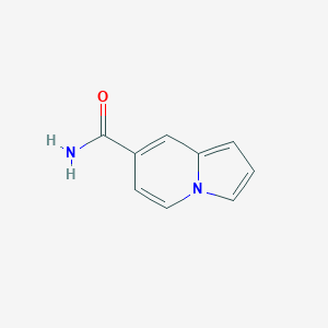 molecular formula C9H8N2O B8058988 Indolizine-7-carboxamide 