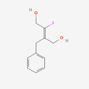molecular formula C11H13IO2 B8059076 (2Z)-2-benzyl-3-iodobut-2-ene-1,4-diol 