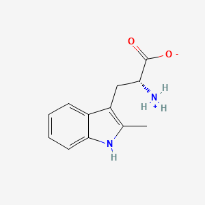(2R)-2-azaniumyl-3-(2-methyl-1H-indol-3-yl)propanoate
