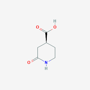 molecular formula C6H9NO3 B8059177 (4S)-2-oxopiperidine-4-carboxylic acid 