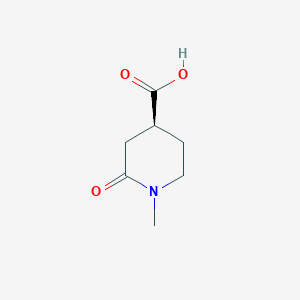molecular formula C7H11NO3 B8059208 (S)-1-Methyl-2-oxopiperidine-4-carboxylic acid 