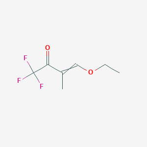 molecular formula C7H9F3O2 B8059241 4-Ethoxy-1,1,1-trifluoro-3-methylbut-3-EN-2-one 