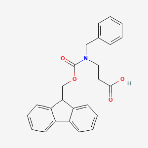 molecular formula C25H23NO4 B8059245 3-{benzyl[(9H-fluoren-9-ylmethoxy)carbonyl]amino}propanoic acid 