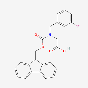 molecular formula C24H20FNO4 B8059255 N-Fmoc-3-fluorobenzyl-glycine 