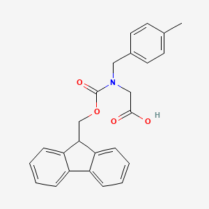 molecular formula C25H23NO4 B8059304 N-Fmoc-4-methylbenzyl-glycine 