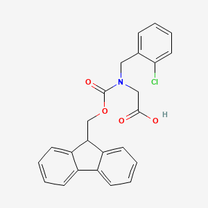 molecular formula C24H20ClNO4 B8059316 N-Fmoc-2-chlorobenzyl-glycine 