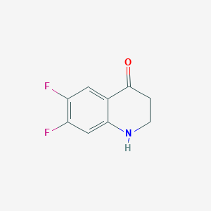 molecular formula C9H7F2NO B8059367 6,7-Difluoro-1,2,3,4-tetrahydroquinolin-4-one 