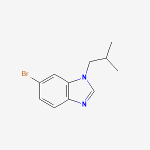 molecular formula C11H13BrN2 B8059482 6-bromo-1-isobutyl-1H-benzo[d]imidazole 