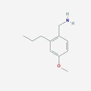 molecular formula C11H17NO B8059489 4-Methoxy-n-propylbenzenemethanamine 