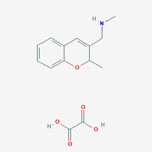 molecular formula C14H17NO5 B8059599 N-methyl-1-(2-methyl-2H-chromen-3-yl)methanamine;oxalic acid 