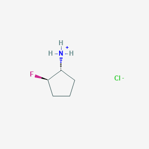molecular formula C5H11ClFN B8059602 [(1R,2R)-2-fluorocyclopentyl]azanium;chloride 