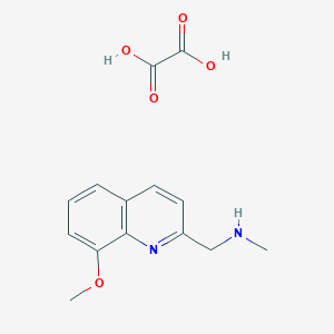 molecular formula C14H16N2O5 B8059615 1-(8-methoxyquinolin-2-yl)-N-methylmethanamine;oxalic acid 