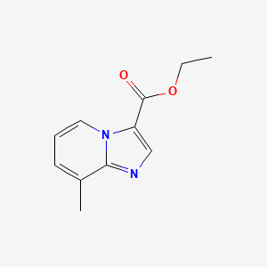 molecular formula C11H12N2O2 B8059652 Ethyl 8-methylimidazo[1,2-a]pyridine-3-carboxylate 