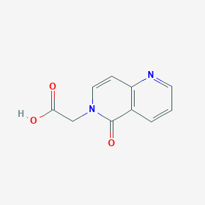 molecular formula C10H8N2O3 B8059664 (5-Oxo-1,6-naphthyridin-6(5H)-YL)acetic acid 