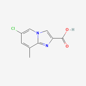 molecular formula C9H7ClN2O2 B8059694 6-Chloro-8-methylimidazo[1,2-a]pyridine-2-carboxylic acid 