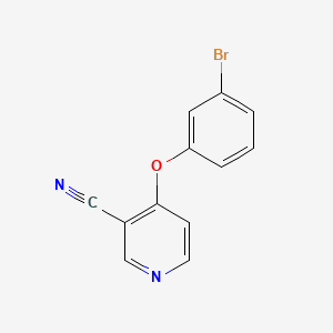 molecular formula C12H7BrN2O B8059716 4-(3-Bromophenoxy)nicotinonitrile 