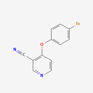 molecular formula C12H7BrN2O B8059718 4-(4-Bromophenoxy)nicotinonitrile 